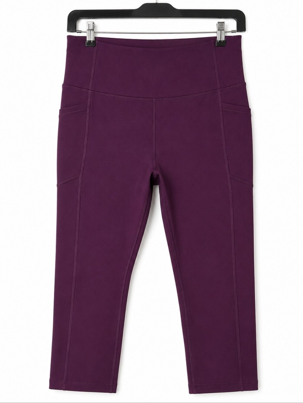 Avia Burgundy Poly Spandex Yoga Workout Pants Sz 12-14